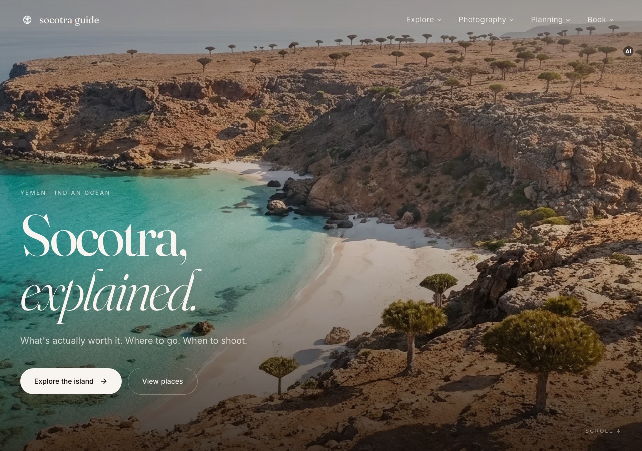 Socotra Guide homepage