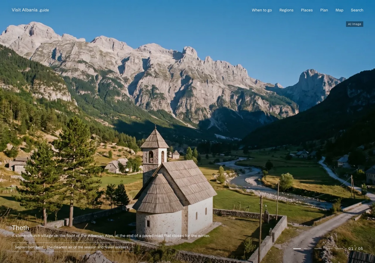 Visit Albania homepage